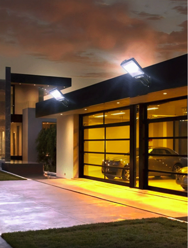 1/2/4/6/8pcs Bright Solar Outdoor Lights, Solar powered motion outdoor light. 108-cOB/white