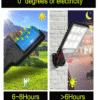 1/2/4/6/8pcs Bright Solar Outdoor Lights, Solar powered motion outdoor light. 108-cOB/white