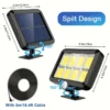 e6949748-52bd-4ef9-909e-76bc616fadbd Outdoor Solar Wall Light with 3 Working Modes, 160 LED Super Bright Solar Street Light, Solar Security Light, Garden Lamp, Street Lighting, Wall Light, Solar Flood Light, Suitable for Yard Deck Garage Driveway Porch